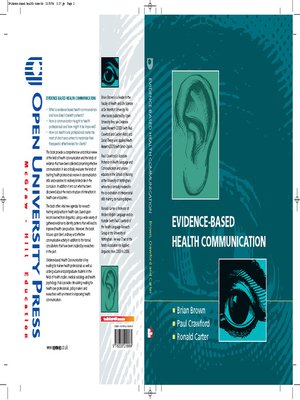 cover image of Evidence-Based Health Communication